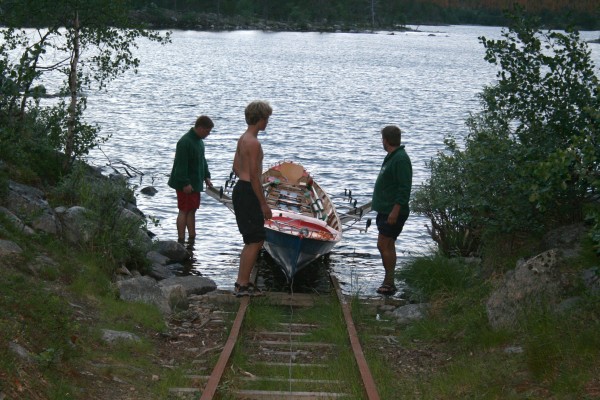 Bootschleppe Ruderboot