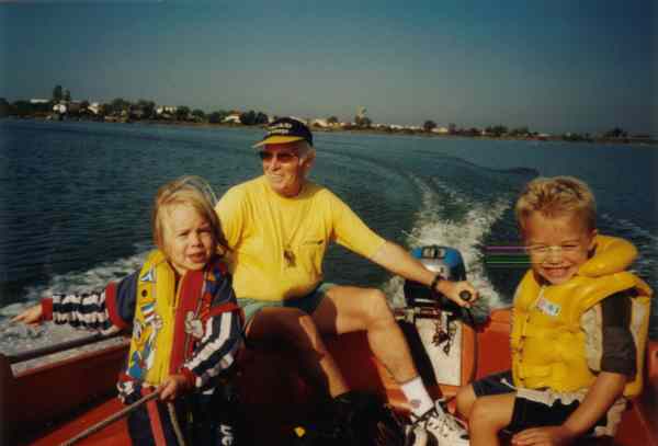 Werner Anke und Malte auf dem Mittelmeer