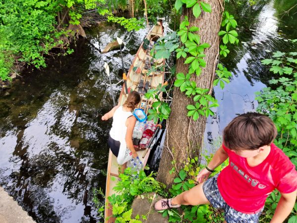 Ruderboot Lebensmittel einkaufen Storkow 2022