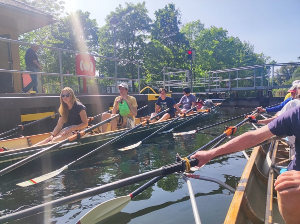 Ruderboot Schleuse Brandenburg 2023