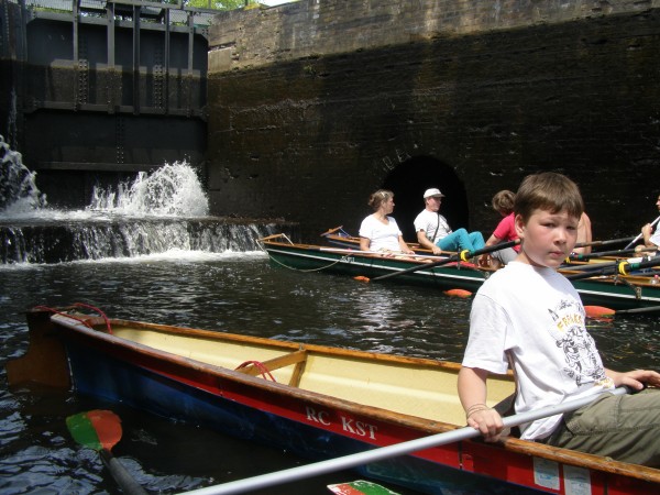 Ruderboote Schleuse Finowkanal 09