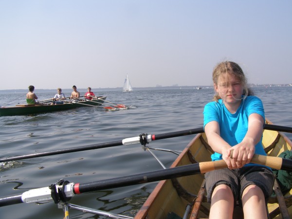 Ruderboote auf dem Mueggelsee 09