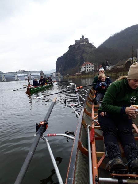 Ruderer Burg Schreckenstein Elbe 2022