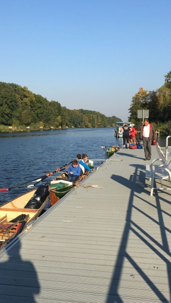 Schleuse Kleinmachnow Start zum Spreewald 2017