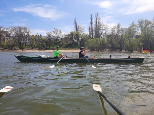 Tim Johanna Zweier ohne auf der Donau 2022