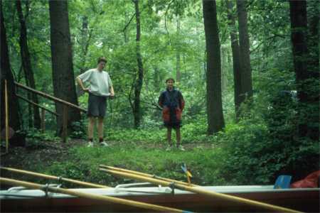 Wald im Spreewald ruderer