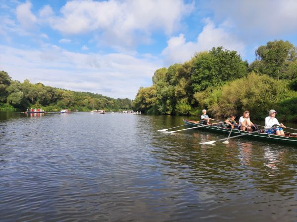 Wanderrudertreffen 2021 Start der Ruderboote