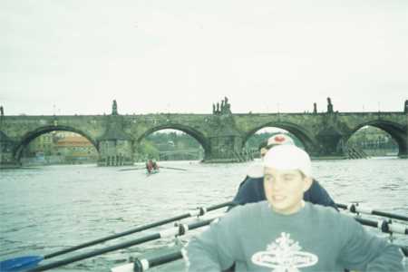 prag karlsbrcke ruderboot