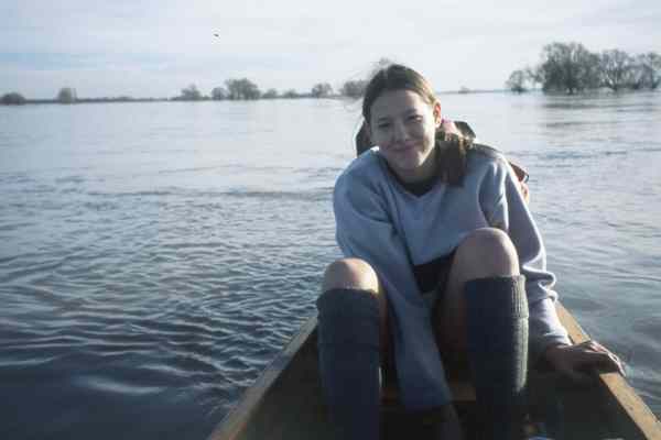 Elbe Februar Rudern